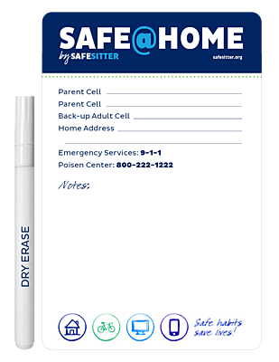 Safe@Home Important Information Memo Board