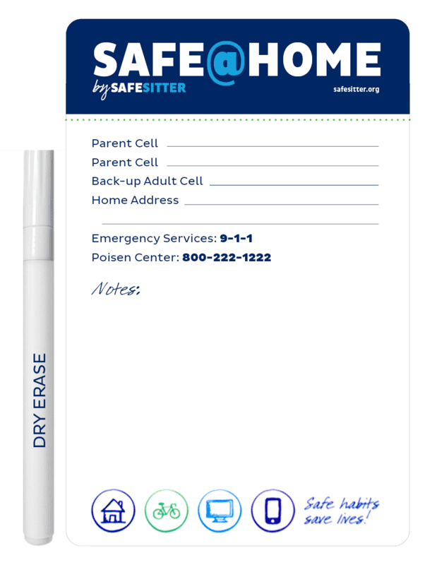 Safe@Home Important Information Memo Board